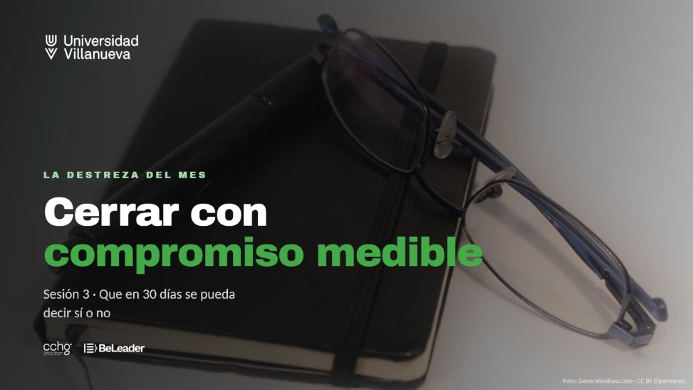 Sesión 03 · Cerrar con compromiso medible