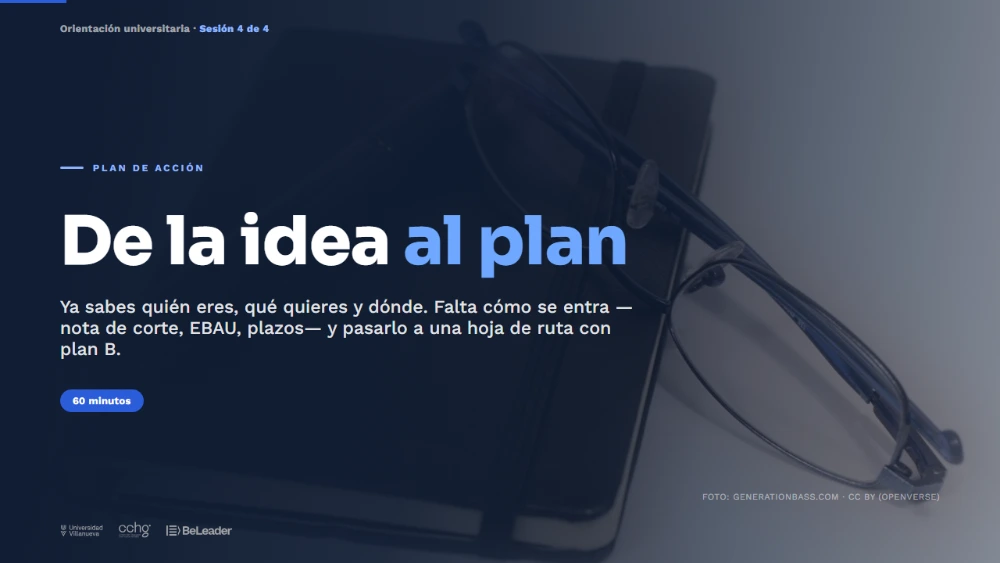 Sesión 04 · De la idea al plan